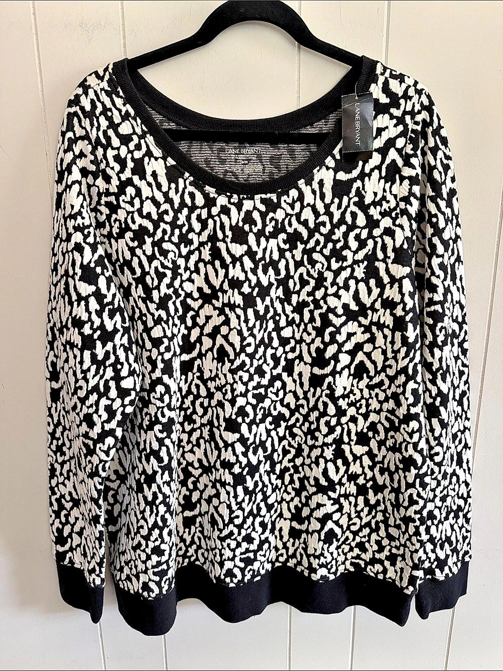 Lane Bryant NWT Animal Print Cotton Blend Top Size 18/20